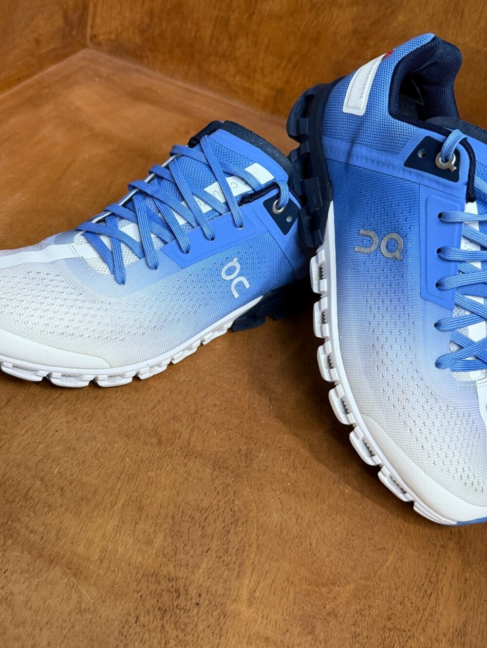 On CloudFlow 3.0 Running Shoes Womens Size 8 Blue Marina White Sneakers 35.99233
